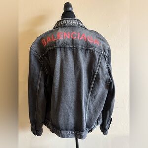 Balenciaga Charcoal Denim Jacket
